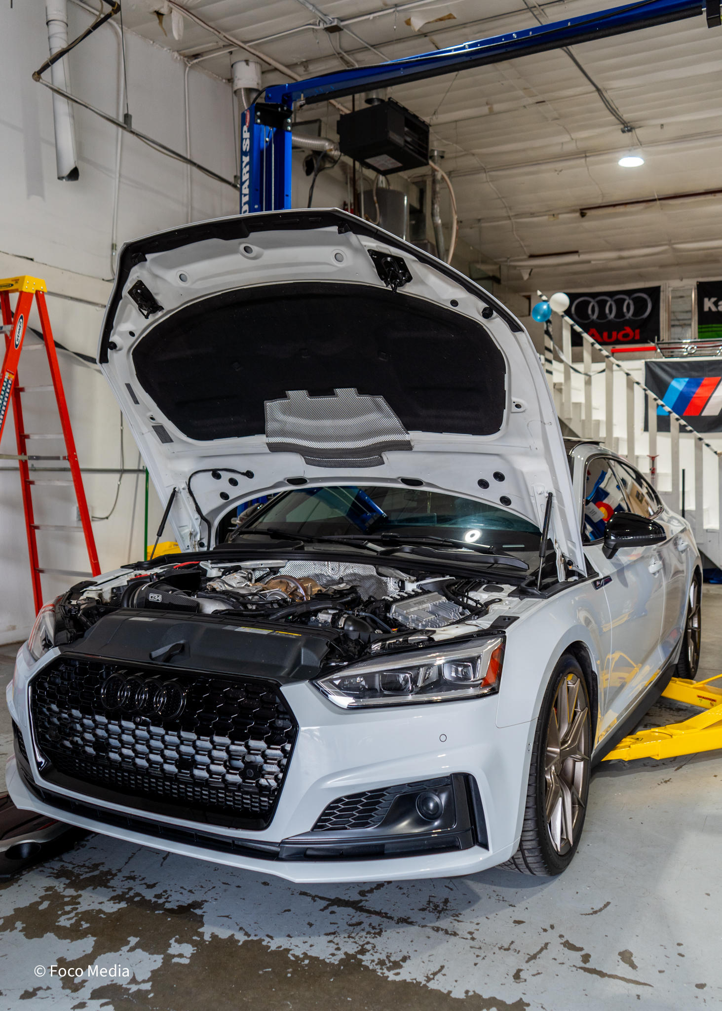 Technician working on a vehicle