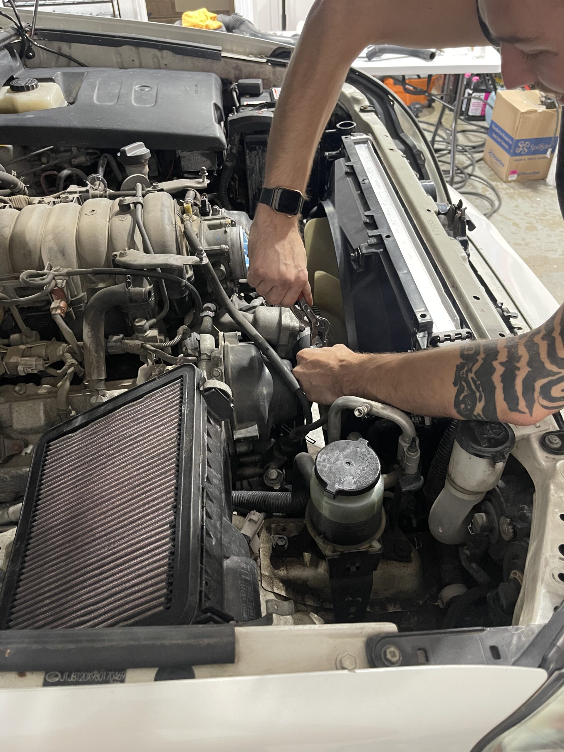 Automotive diagnostics vehicle close-up